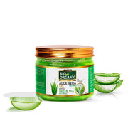 Bio Organic Pure Aloe Vera Gel With Green Tea Extract For Young, Radiant Skin & Hair