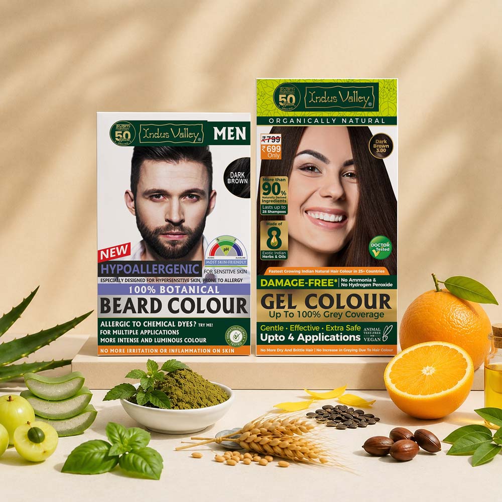 Beard colour and gel hair colour combo