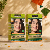 Dark Brown Damage Free Gel Hair Colour Trial Pack
