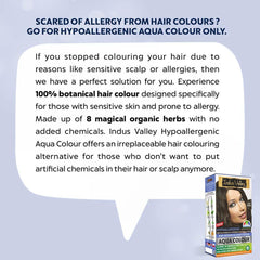 Hypoallergenic aqua hair colour