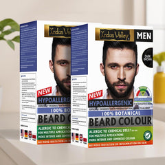Dark brown Beard colour -  Pack of 2