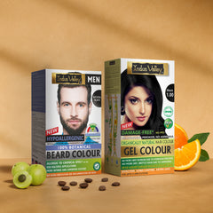 Beard colour and Gel hair colour