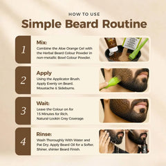 How to use beard colour