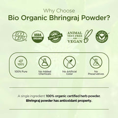 Bio Organic Bhringraj Powder - 100gm