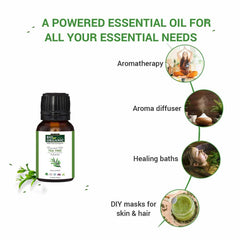 Pure & Organic Tea Tree Essential Oil helps
