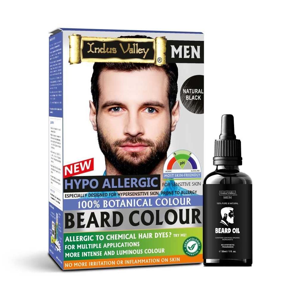 Hypoallergic beard colour