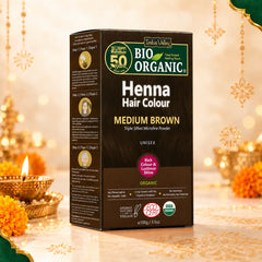 Bio Organic Medium brown Henna Hair Colour