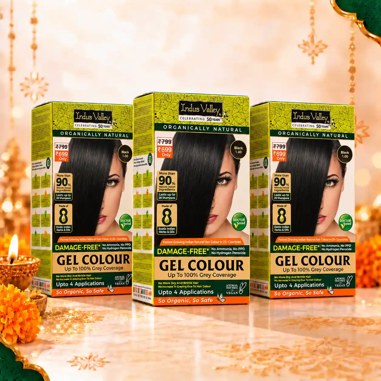 Indus Valley Black Hair Colour