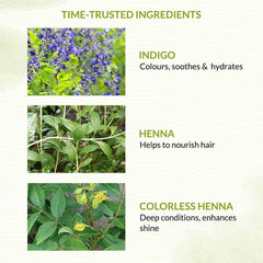 Bio Organic Dark Brown Henna Hair Colour For Early Grey Hair Coverage - 100gm