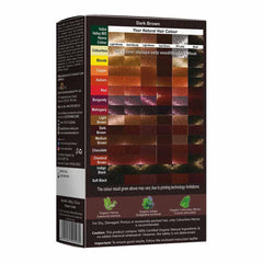 Bio Organic Dark Brown Henna Hair Colour For Early Grey Hair Coverage - 100gm