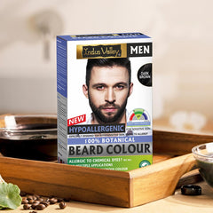 Dark brown hypoallergenic Beard colour