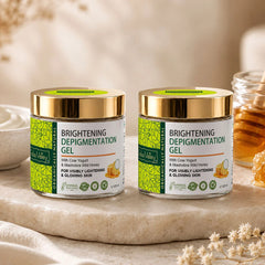 Brightening Depigmentation Gel for Reducing Pigmentation, Dark Spots & Blemishes With Cow Yogurt & Mashobra Wild Honey - 100ml