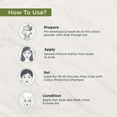 Organic & Natural Damage Hair Colour -How to use