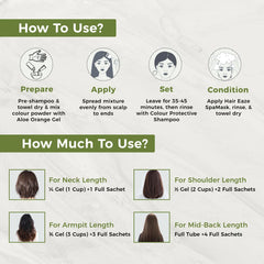 How to use steps of hair colour