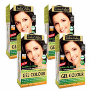 Damage Free Gel Hair Colour - Pack Of 4 - Available In 6 Shades