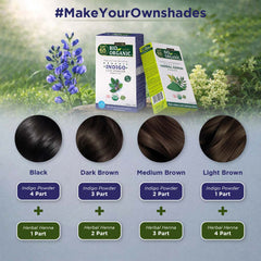 Bio Organic Indigo Leaf Powder for Natural Hair Coloring