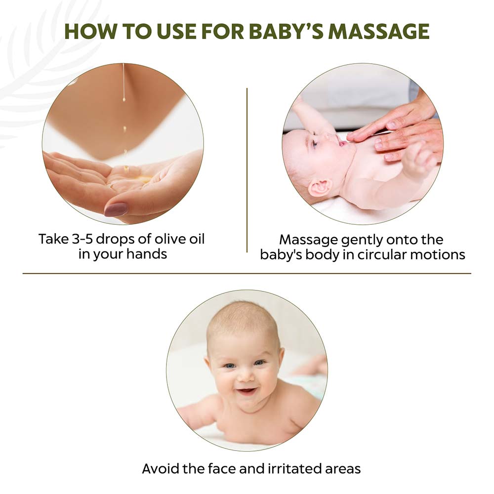 How to use Olive oil for baby's massage