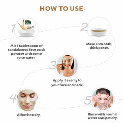 Bio Organic Sandalwood Face Pack Powder - 200gm