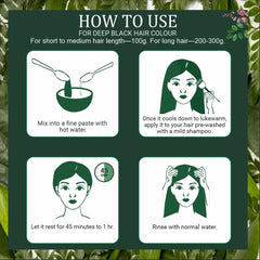 Bio-Organic Indigo Powder for Hair Color - Pack of 2 (200g)