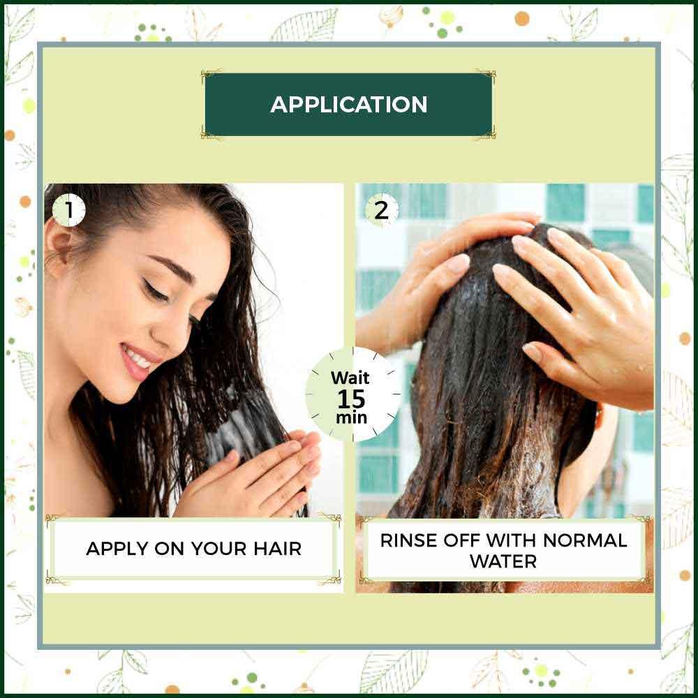 How to use - natural hair regrowth pack