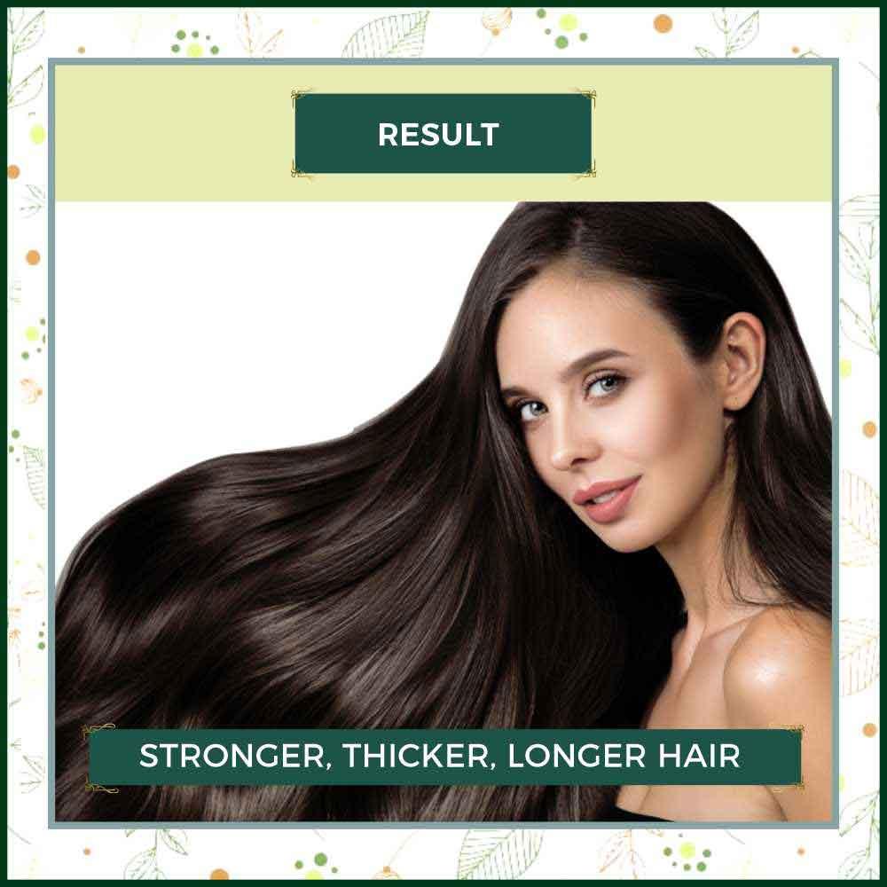 Hair regrowth diy combo beauty kit result - for stronger, thicker and long hair