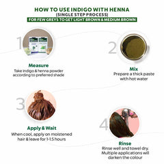 Bio Organic Indigo Leaf Powder for Natural Hair Coloring