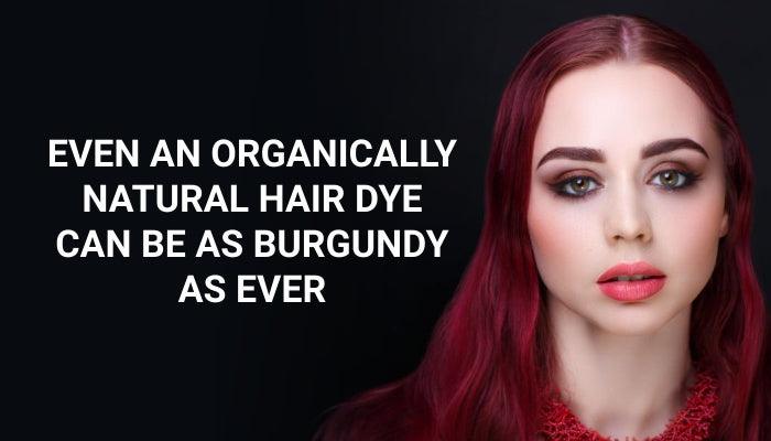 Burgundy hair colour