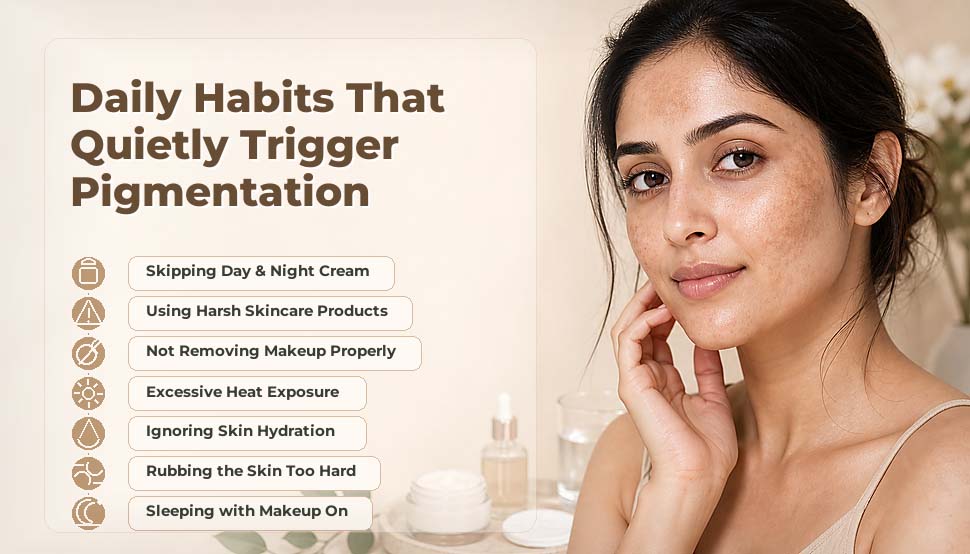 Daily habits that trigger Pigmentation