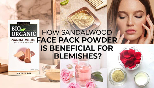 Sandalwood face pack powder for blemishes