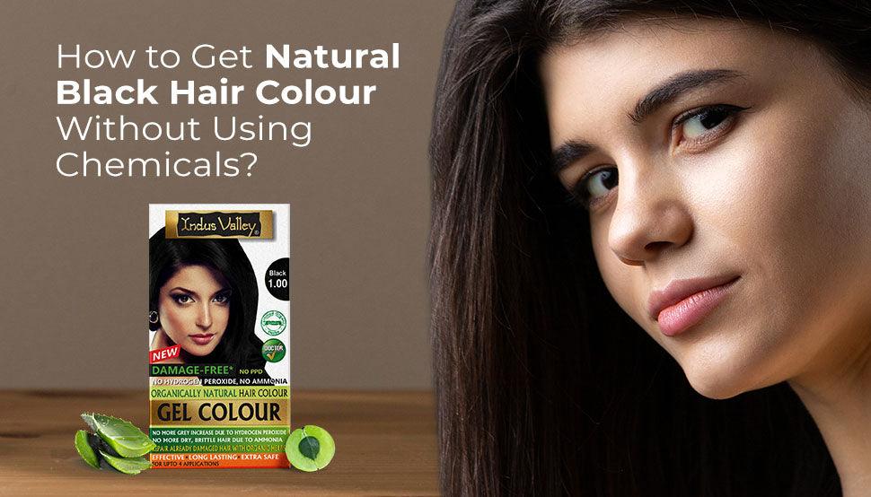 How to Get Natural Black Hair Colour Without Using Chemicals?