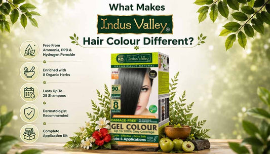 What makes Indus valley hair colour different