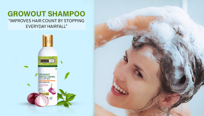 Growout Shampoo: Improves Hair Count By Stopping Everyday Hairfall!