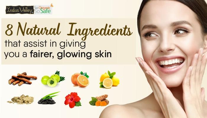 Natural Ingredients that assist in giving you  a glowing skin
