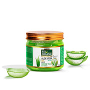 Bio Organic Pure Aloe Vera Gel With Green Tea Extract For Young, Radiant Skin & Hair