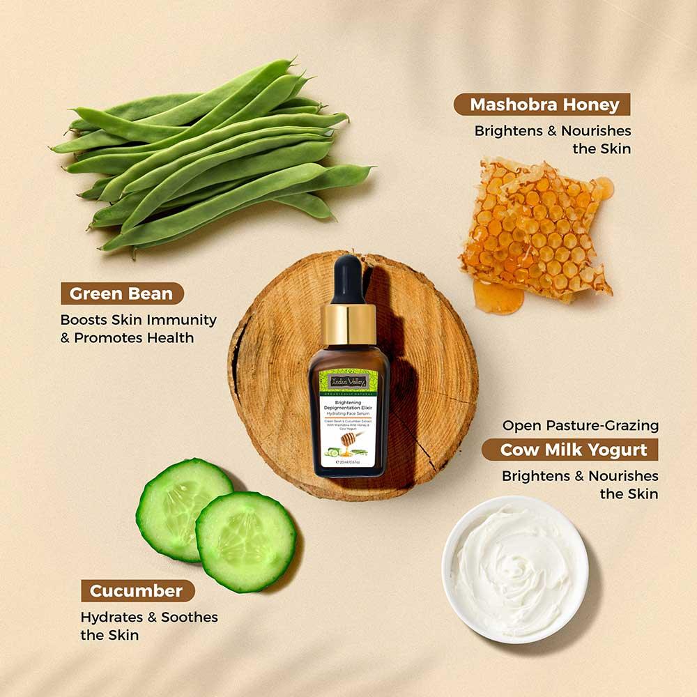 Brightening Depigmentation Elixir Face Serum ingredients