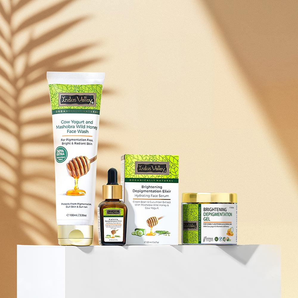 Brightening Depigmentation Gel for Reducing Pigmentation, Dark Spots and Blemishes With Cow Yogurt & Mashobra Honey