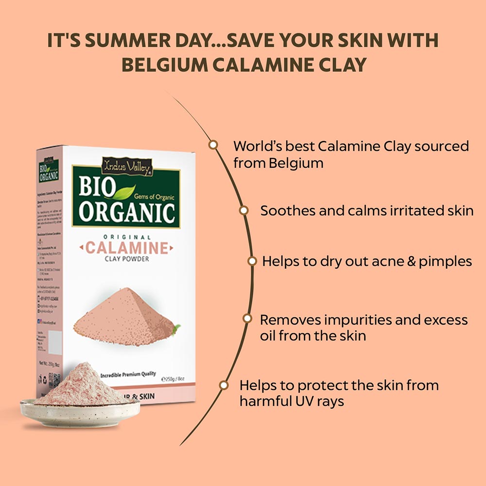 Bio-Organic Calamine Clay Powder - 250gm