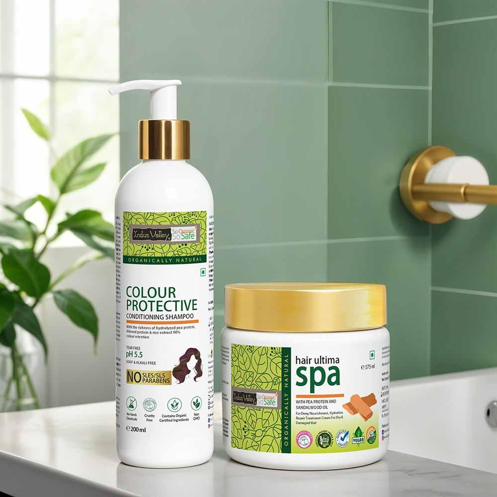 Colour Protective Shampoo and Hair Ultima Spa Combo - 375ml