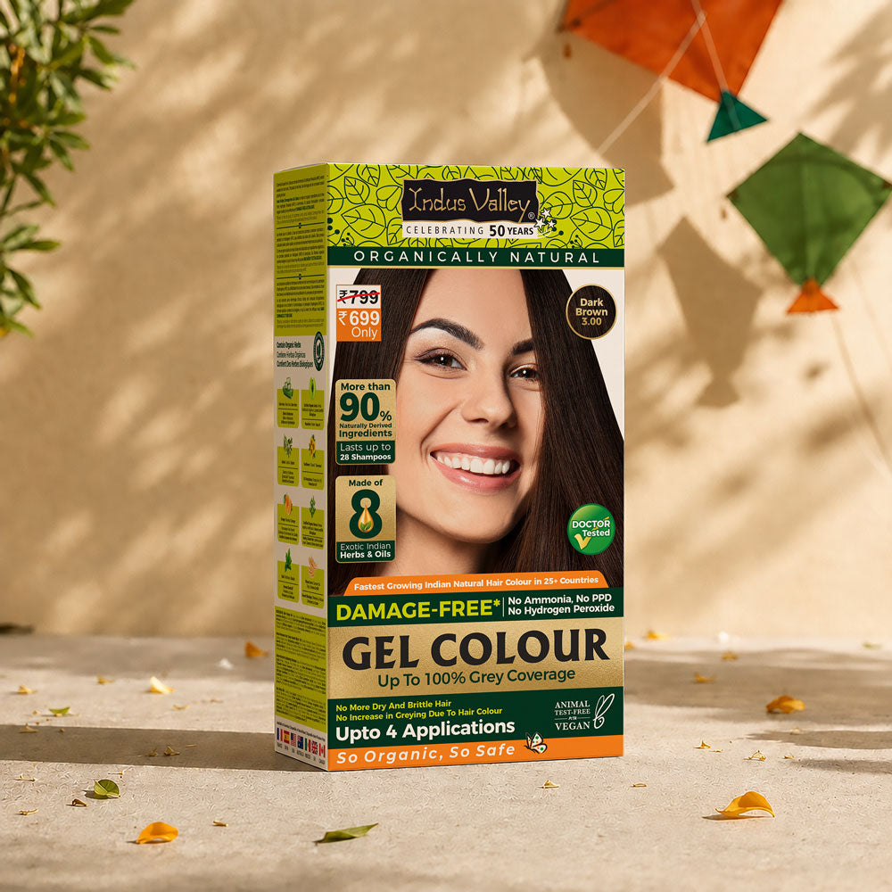 Dark Brown Damage Free Gel Hair Colour