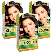 Damage Free Gel Hair Colour - Pack Of 3 - Available in 6 Shades