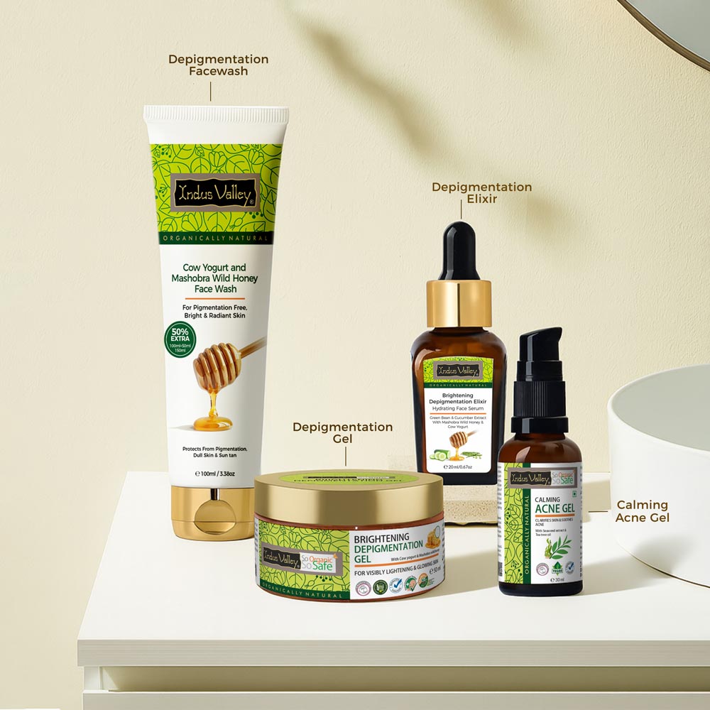 Face wash ,  serum , depigmentation gel and acne gel