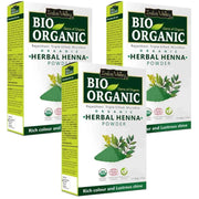 Bio Organic Herbal Henna Powder for Hair - Pack Of 3