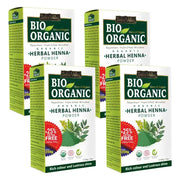Bio Organic Herbal Henna Powder - Pack of 4