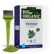 Bio Organic Indigo Leaf Powder with Applicator Brush - Available in 3 Size