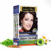 100% Botanical Hypo Allergic Aqua Colour for Hair - Light Brown