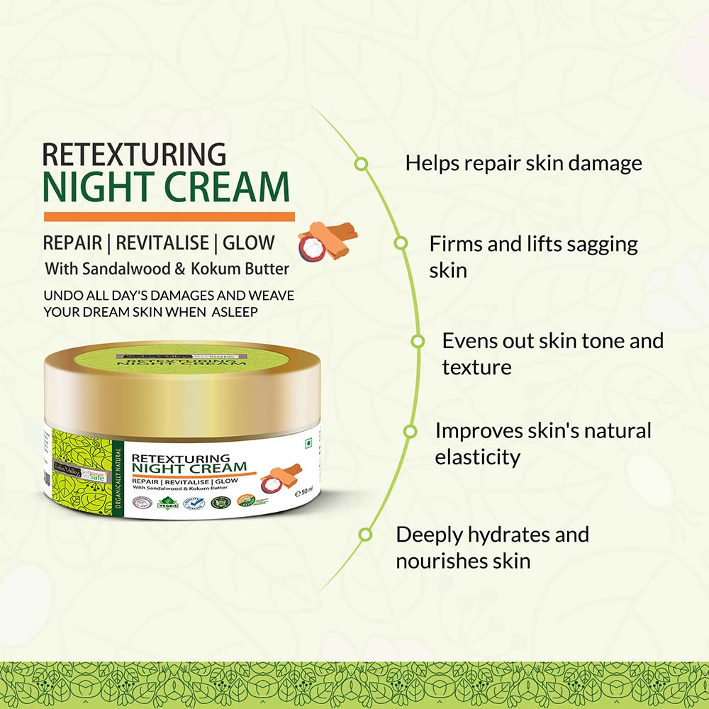 Retexturing Night Cream with Mysore Sandalwood & Kokum Butter - 50ml