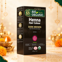 Bio organic Henna Hair Colour Dark Brown