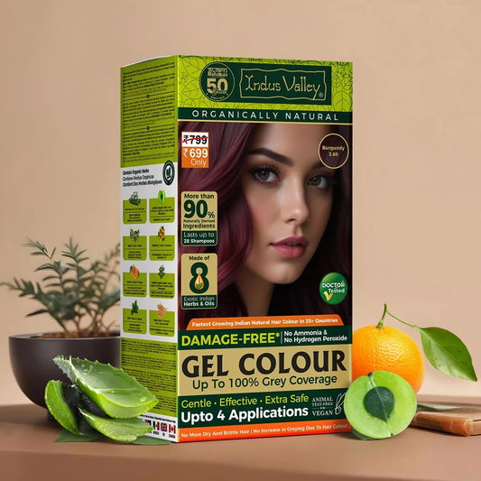 Indus Valley Damage Free Burgundy hair colour 1200