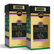 100% Organic Hair Colour & Spa With Essential Oils Combo