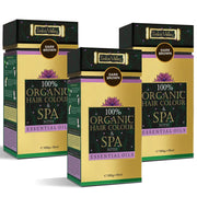 100% Organic Hair Colour & Spa With Essential Oils Combo